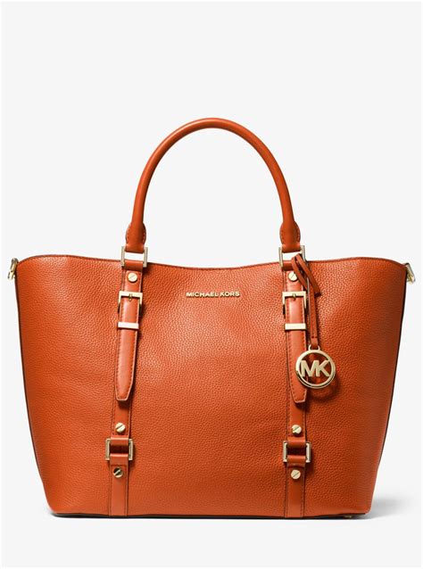 michael kors bedford pebble leather tote|Michael Kors bedford satchel.